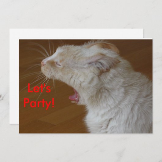 パーティの招待状 招待状 (正面/裏面)