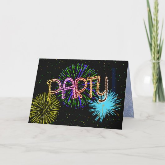 パーティの招待状 招待状 (正面)