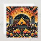 パーティの招待状 招待状 (正面/裏面)