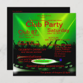 パーティの招待状 招待状 (正面/裏面)