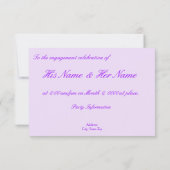 パーティの招待状 招待状 (裏面)