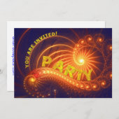 パーティの招待状 招待状 (正面/裏面)