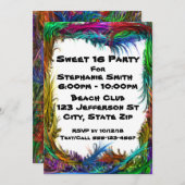 パーティの招待状 招待状 (正面/裏面)