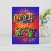 パーティの招待状 招待状 (スタンド正面)