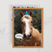 パーティの招待状- 「Bess theパーティーホース」 招待状 (正面/裏面)