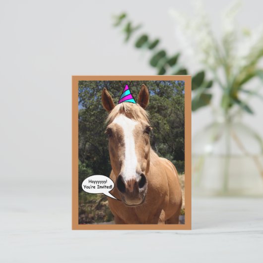 パーティの招待状- 「Bess theパーティーホース」 招待状 (スタンド正面)