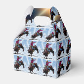 パーティの記念品またはギフト用の箱のBullの西部のライダー フェイバーボックス (裏面サイド)