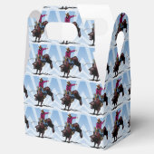 パーティの記念品またはギフト用の箱のBullの西部のライダー フェイバーボックス (オープン)