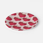 パーティまたはイベント用Apple Pattern 7"ラウンドプレート ペーパープレート (アングル)