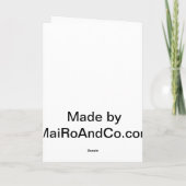 パーティを楽しむこと準備ができた犬 カード (裏面)