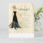 パーティガールのバチェロレッテの招待 招待状 (スタンド正面)