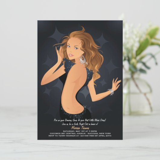 パーティガール招待状 招待状 (スタンド正面)