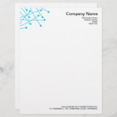 パーティクルトラックス - スカイブルー レターヘッド (正面/裏面)