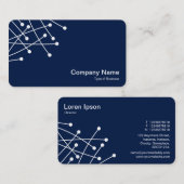 パーティクルトラック – 濃い青の白001744 名刺 (正面/裏面)