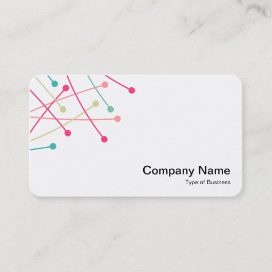 パーティクルトラック – 白のカラー01 名刺 (正面)