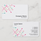 パーティクルトラック – 白のカラー01 名刺 (正面/裏面)