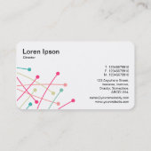 パーティクルトラック – 白のカラー01 名刺 (裏面)