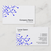 パーティクルトラック – 白の青 名刺 (正面/裏面)