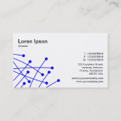 パーティクルトラック – 白の青 名刺 (裏面)