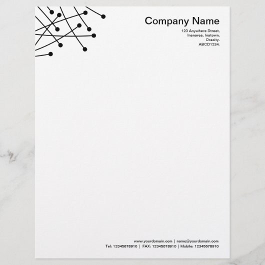 パーティクルトラック-黒 レターヘッド (正面)