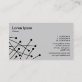 パーティクルトラック – Lt Orange f89f4bで黒 名刺 (裏面)