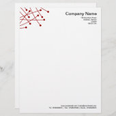 パーティクルトラック – Ruby Red レターヘッド (正面/裏面)