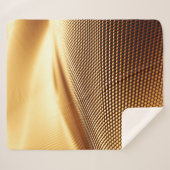 パーティクルドレーパリの高級金ゴールドの背景。3次元性欲 シェルパブランケット (正面(横))