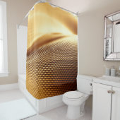 パーティクルドレーパリの高級金ゴールドの背景。3次元性欲 シャワーカーテン (インサイチュ)
