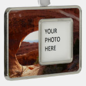 パーティションアーチatアーチズナショナルパーク シルバープレートフレームオーナメント (右)