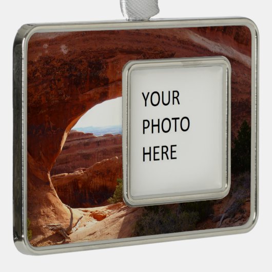 パーティションアーチatアーチズナショナルパーク シルバープレートフレームオーナメント (右)