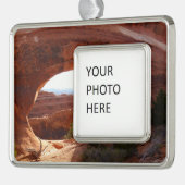 パーティションアーチatアーチズナショナルパーク シルバープレートフレームオーナメント (左)