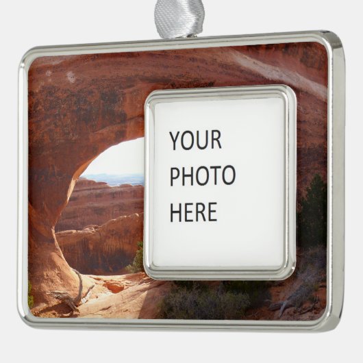 パーティションアーチatアーチズナショナルパーク シルバープレートフレームオーナメント (左)