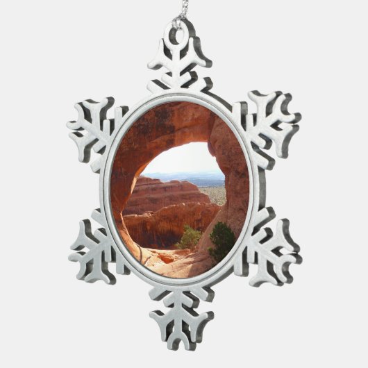 パーティションアーチatアーチズナショナルパーク スノーフレークピューターオーナメント (右)