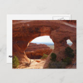 パーティションアーチatアーチズナショナルパーク ポストカード (正面/裏面)