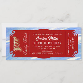 パーティチケット招待状 招待状