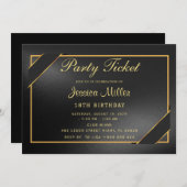 パーティチケット招待状 招待状 (正面/裏面)