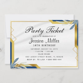 パーティチケット招待状 招待状