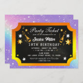 パーティチケット招待状 招待状 (正面/裏面)