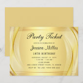 パーティチケット招待状 招待状 (正面/裏面)