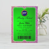 パーティチケット招待状 招待状 (スタンド正面)
