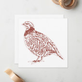 パーティッジのメモカード ノートカード (正面/裏面インサイチュ)