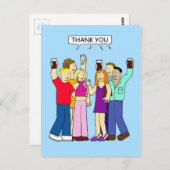 パーティーありがとう素晴らし ポストカード (正面/裏面)