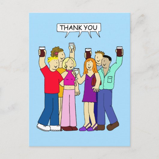 パーティーありがとう素晴らし ポストカード (正面)