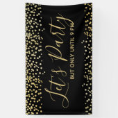 パーティーおもしろいを10:00までパーティー 横断幕 (縦)