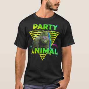 パーティーおもしろいアニマルゴリラガールボーイキッド誕生日P Tシャツ