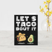 パーティーおもしろいレッツタコIt Taco Cinco De Mayo カード (黄色い花)