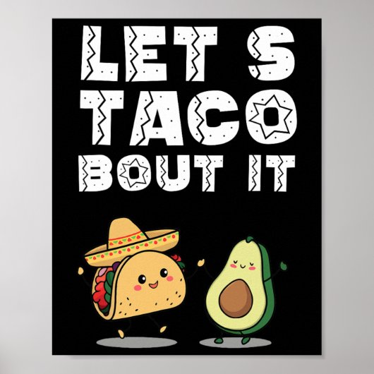 パーティーおもしろいレッツタコIt Taco Cinco De Mayo ポスター (正面)