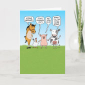 パーティーおもしろい動物アドバイス カード (正面)