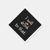 パーティーおもしろい文字とカクテル スタンダードカクテルナプキン (角)