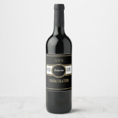 パーティーおもしろい!おめでとうカスタムリタイアワインラベル ワインラベル (正面)